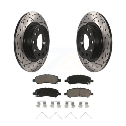 Kit de plaquettes en céramique pour Rotor de frein à disque, fente de perçage arrière, pour Dodge Dar 2013 – 2016