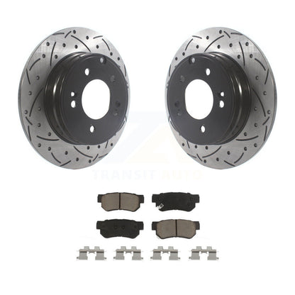 Kit de plaquettes en céramique pour rotors de frein à disque, fente de perçage arrière, pour Hyundai Sonata 3.3