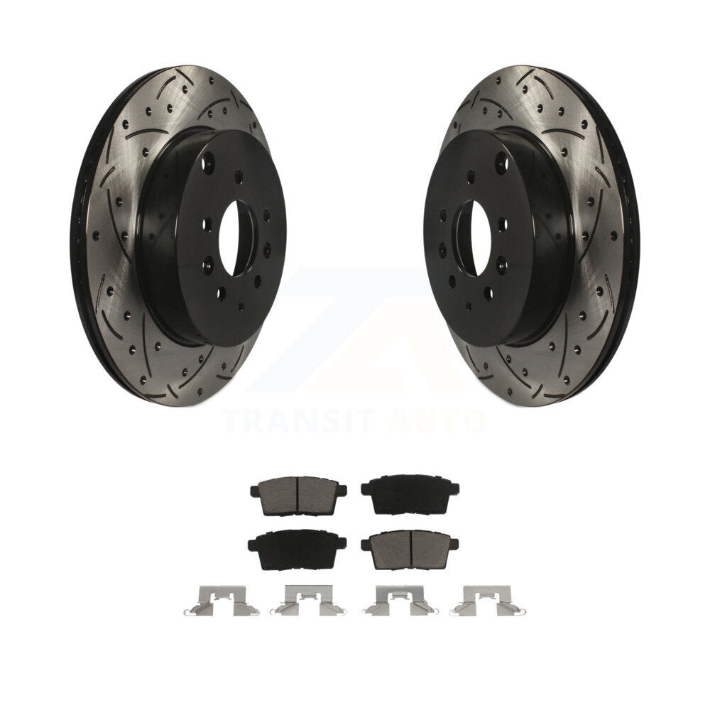 Kit de plaquettes en céramique pour Rotor de frein à disque, fente de perçage arrière, pour Mazda CX-2007 – 2015