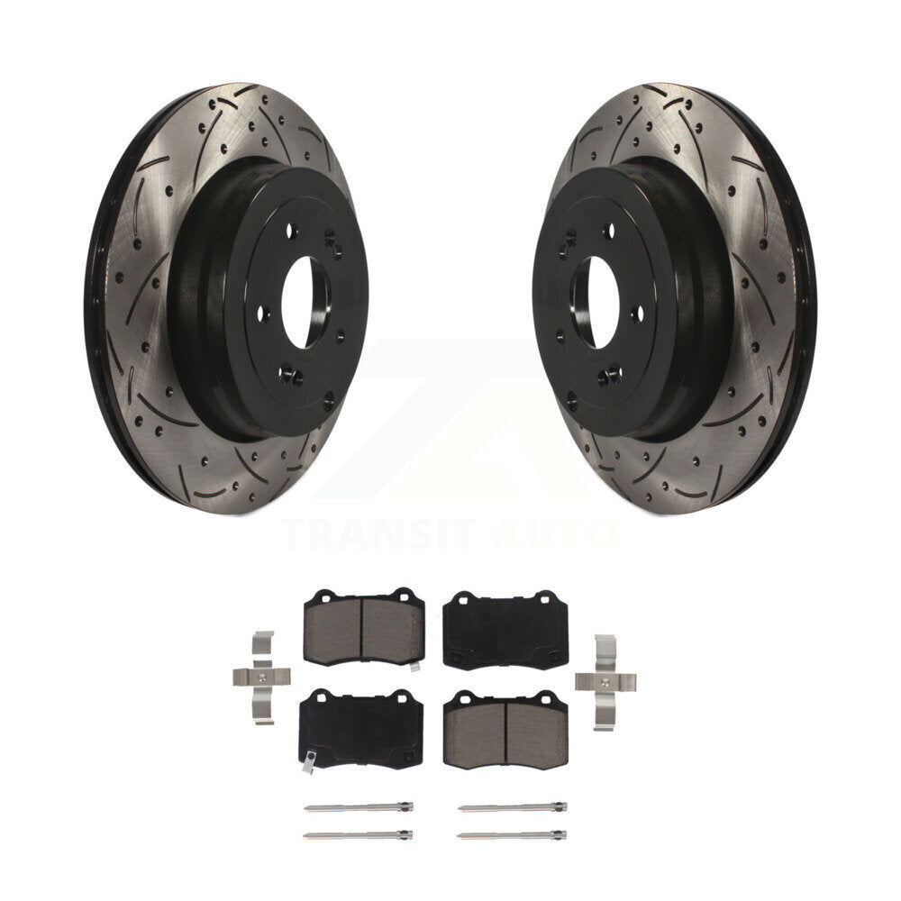 Kit de plaquettes en céramique pour Rotors de frein à disque, fente de perçage pour manteau arrière, pour Hyundai Genesis Coup