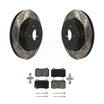 Kit de plaquettes en céramique pour Rotors de frein à disque, fente de perçage pour manteau arrière, pour Hyundai Genesis Coup