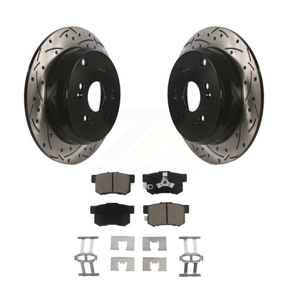 Kit de plaquettes en céramique pour Rotor de frein à disque, fente de perçage arrière, pour Honda CR-V Acura RD