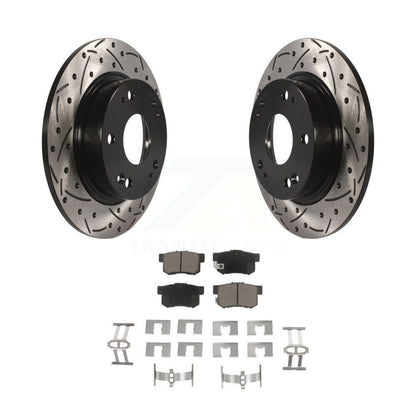 Kit de plaquettes en céramique pour Rotor de frein à disque, fente arrière percée, pour Honda Civic Acura CSX IL