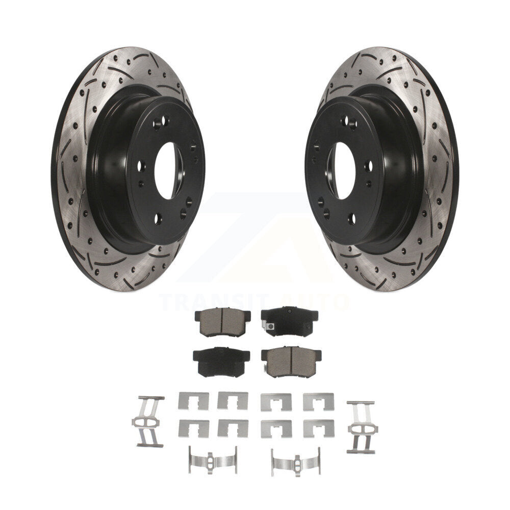 Kit de plaquettes en céramique pour Rotor de frein à disque, fente de perçage pour manteau arrière, pour Honda Accord Acura IL