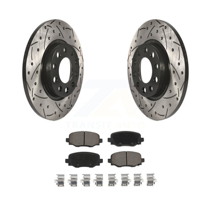 Kit de plaquettes en céramique pour Rotors de frein à disque, fente de perçage arrière, pour Jeep Cherokee Chrysler 20