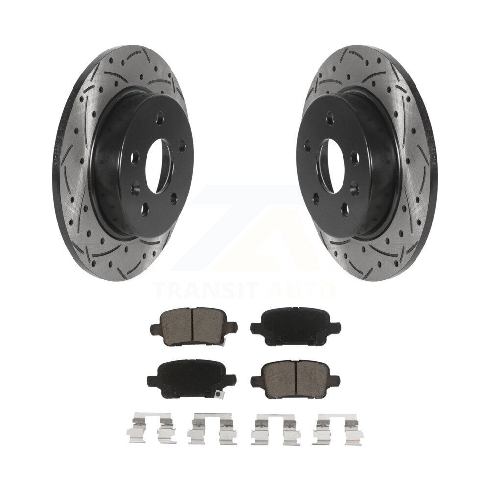 Kit de plaquettes en céramique pour Rotor de frein, fente de perçage arrière, pour Chevrolet Cruze Bolt EV Volt EU