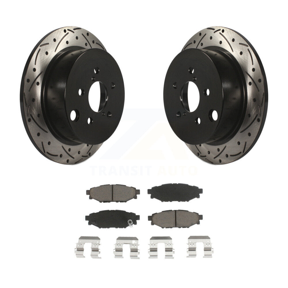 Kit de plaquettes en céramique pour Rotor de frein à disque, fente de perçage arrière, pour Subaru Crosstrek Impreza X