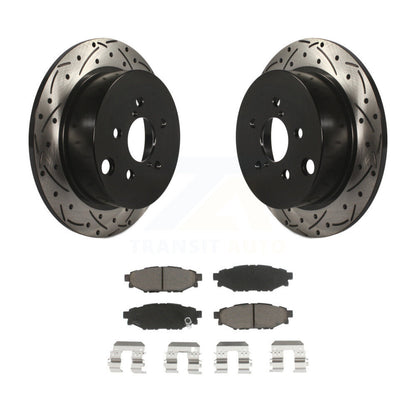 Kit de plaquettes en céramique pour Rotor de frein à disque, fente de perçage arrière, pour Subaru Crosstrek Impreza X
