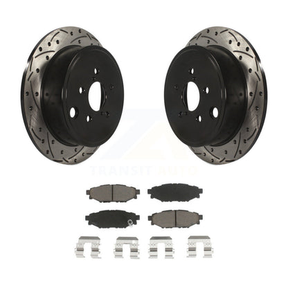Kit de plaquettes de frein en céramique, fente de perçage arrière, Rotors, pour Subaru Impreza Forester Outbac