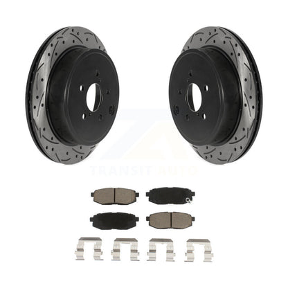 Kit de plaquettes en céramique pour Rotors de frein à fente de forage arrière, pour Subaru Outback Legacy BRZ Scio