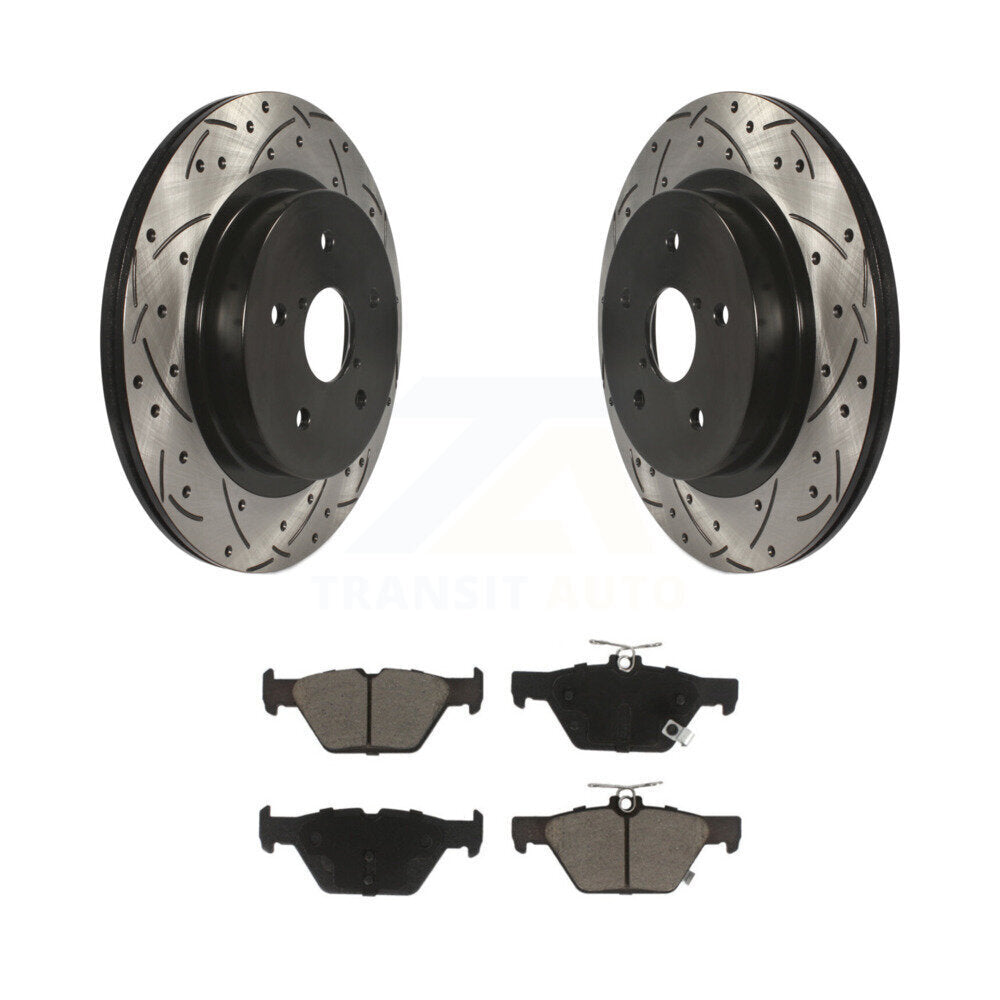 Kit de plaquettes en céramique pour Rotor de frein à disque, fente arrière percée, pour Subaru Outback WRX Legac