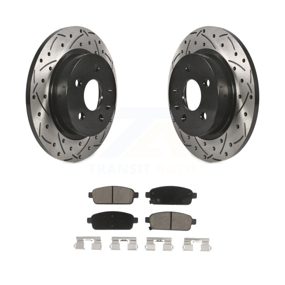 Kit de plaquettes en céramique pour Rotor de frein, fente de perçage arrière, pour Chevrolet Cruze Trax Buick Soni