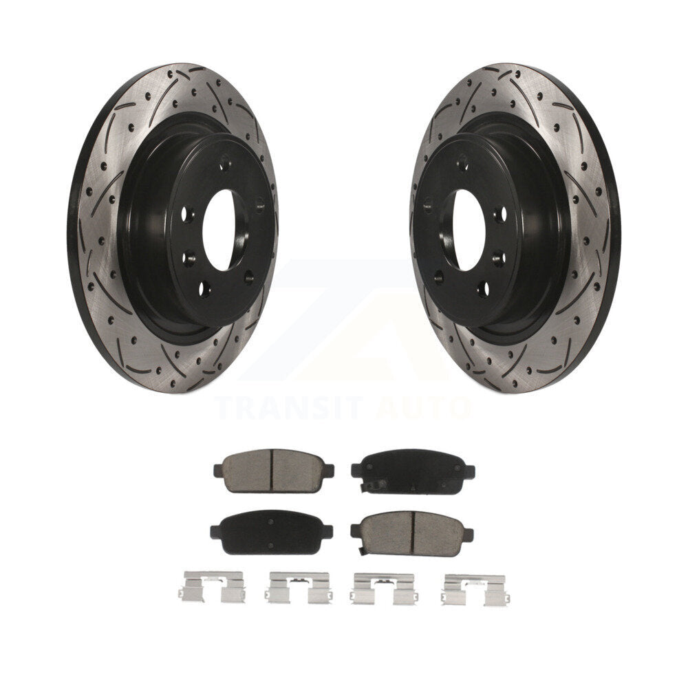 Kit de plaquettes en céramique pour Rotor de frein, fente de perçage arrière, pour Chevrolet Cruze Buick Verano EL