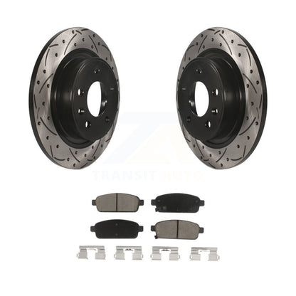 Kit de plaquettes en céramique pour Rotor de frein, fente de perçage arrière, pour Chevrolet Cruze Buick Verano EL