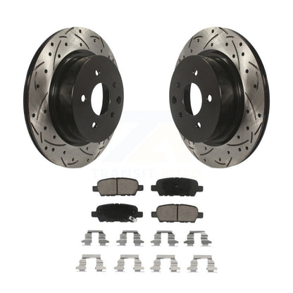 Kit de plaquettes en céramique pour Rotors de frein à fente de forage arrière, pour INFINITI Nissan Maxima G37 QX5
