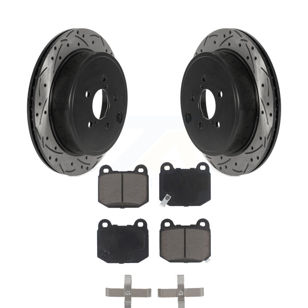 Kit de plaquettes en céramique pour Rotor de frein à disque, fente de perçage arrière, pour Subaru BRZ Toyota 8