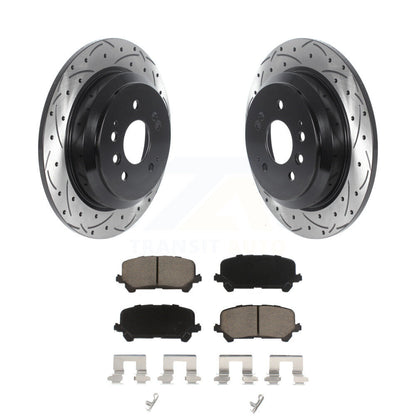 Kit de plaquettes en céramique pour Rotor de frein à fente arrière percée, pour Honda Pilot Ridgeline Passpor