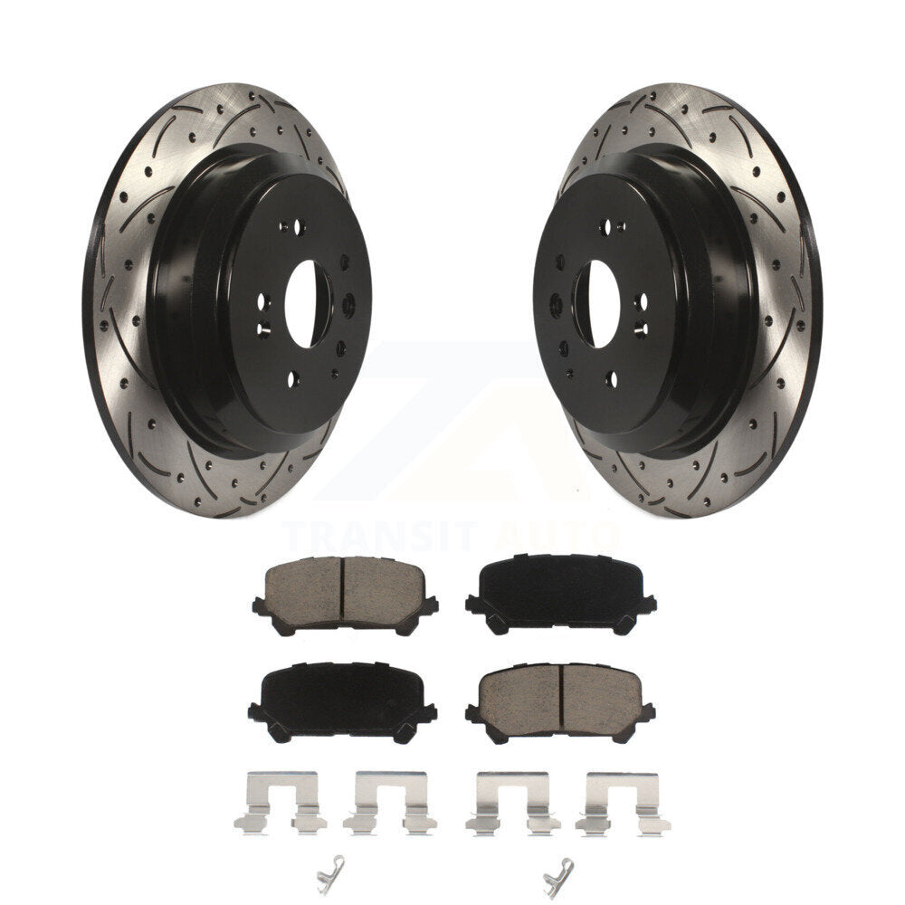 Kit de plaquettes en céramique pour rotors de frein à disque, fente de perçage arrière, pour Acura MD 2014 – 2016