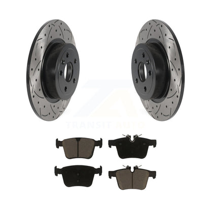 Kit de plaquettes de frein en céramique, Rotors de frein à fente arrière percés pour Land Rover Range Evoqu 16-19