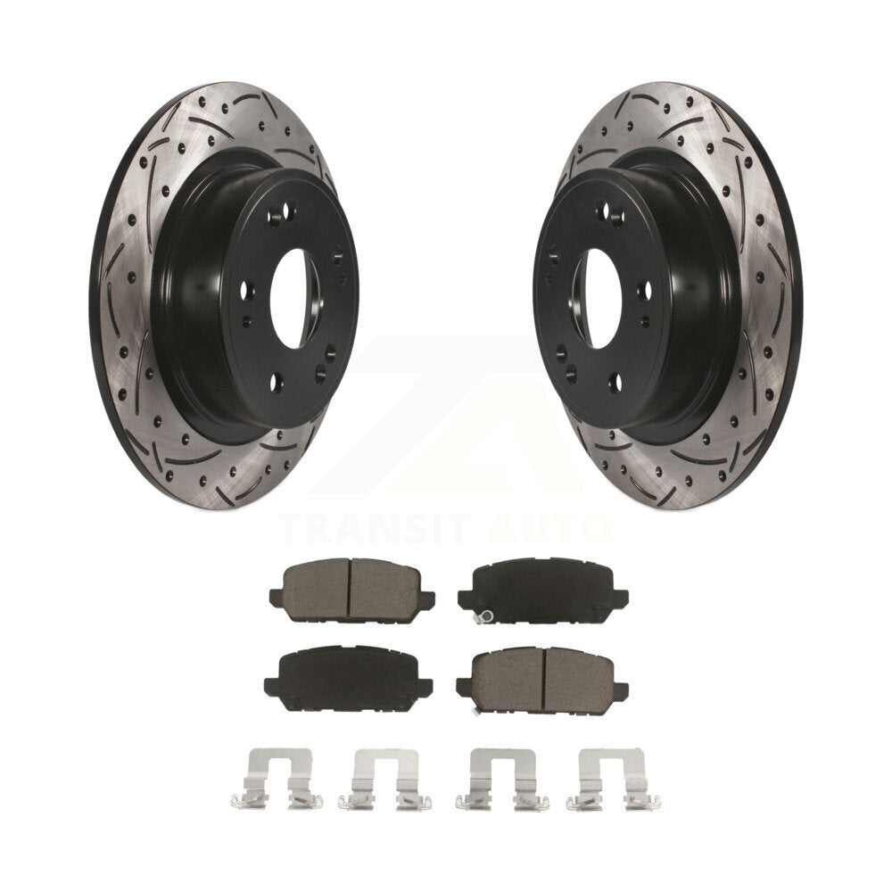 Kit de plaquettes en céramique pour Rotor de frein à disque, fente de perçage arrière, pour Honda HR-2016 – 2022