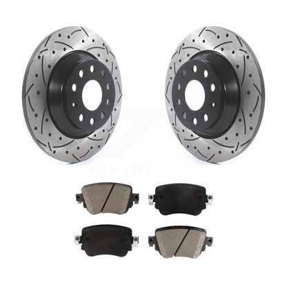 Kit de plaquettes en céramique pour Rotor de frein à disque, fente arrière percée, pour Audi Q3 Quattr 2016 – 2018