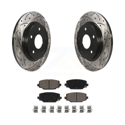 Kit de plaquettes en céramique pour Rotors de frein à disque, fente de perçage arrière, pour Dodge Grand Carava