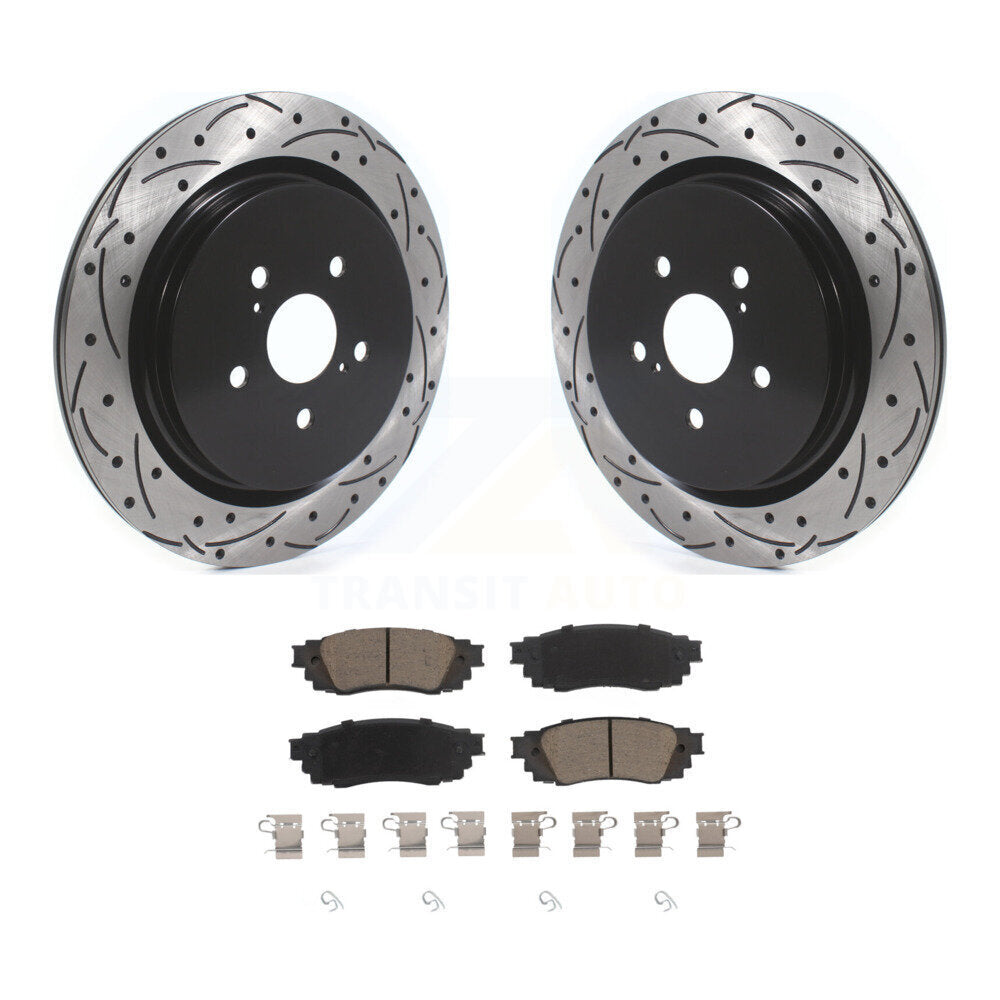 Kit de plaquettes en céramique pour Rotor de frein à disque, fente arrière percée, pour Lexus RX350 RX450h RX350