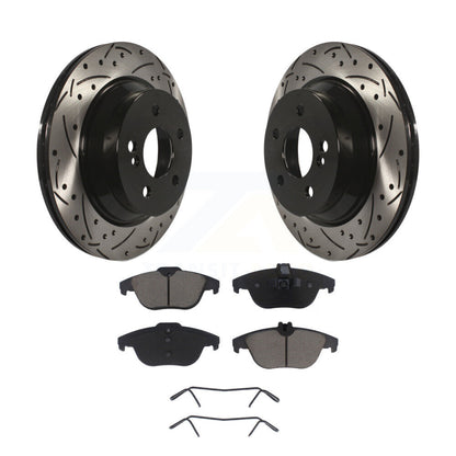 Kit de plaquettes en céramique pour Rotor de frein, fente de perçage arrière, pour Mercedes-Benz GLK350 GLK250 E35