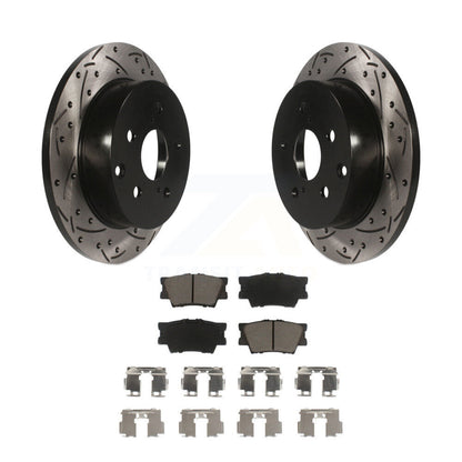 Kit de plaquettes de frein en céramique, Rotors de frein à disque à fente arrière percée pour Toyota RAV4 Lexus HS250