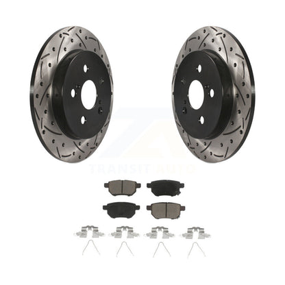 Kit de plaquettes en céramique pour Rotor de frein, fente de perçage arrière, pour Toyota Corolla Matrix Prius Vib