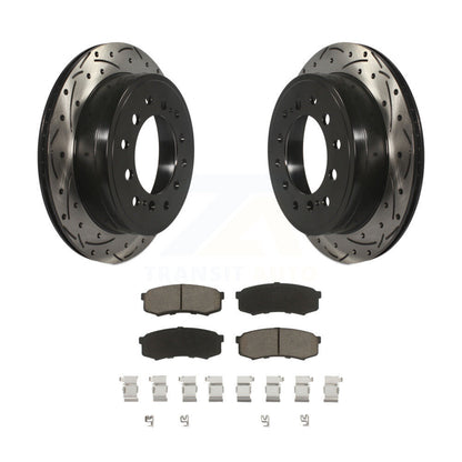 Kit de plaquettes de frein en céramique, Rotors de frein à fente arrière percés pour Toyota 4Runner Lexus GX460 F