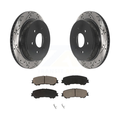 Kit de plaquettes en céramique pour Rotor de frein à disque, fente de perçage pour manteau arrière, pour Nissan TITA 2017 – 2023
