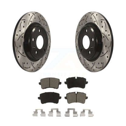 Kit de plaquettes en céramique pour Rotor de frein à disque, fente percée, revêtement arrière, pour Audi A7 Quattro A