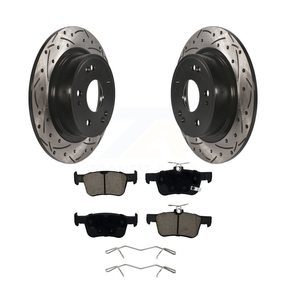 Kit de plaquettes en céramique pour Rotor de frein à disque, fente de perçage pour manteau arrière, pour Honda Accor 2018 – 2022