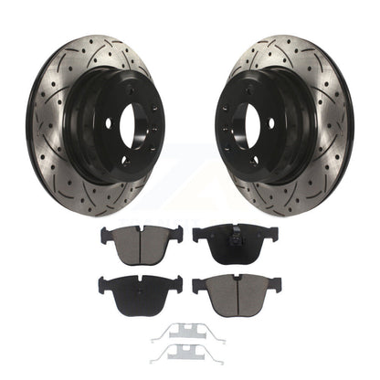 Kit de plaquettes en céramique pour Rotor de frein, fente de perçage arrière, pour BMW X6 xDrive35i 2009, à partir de 10 0