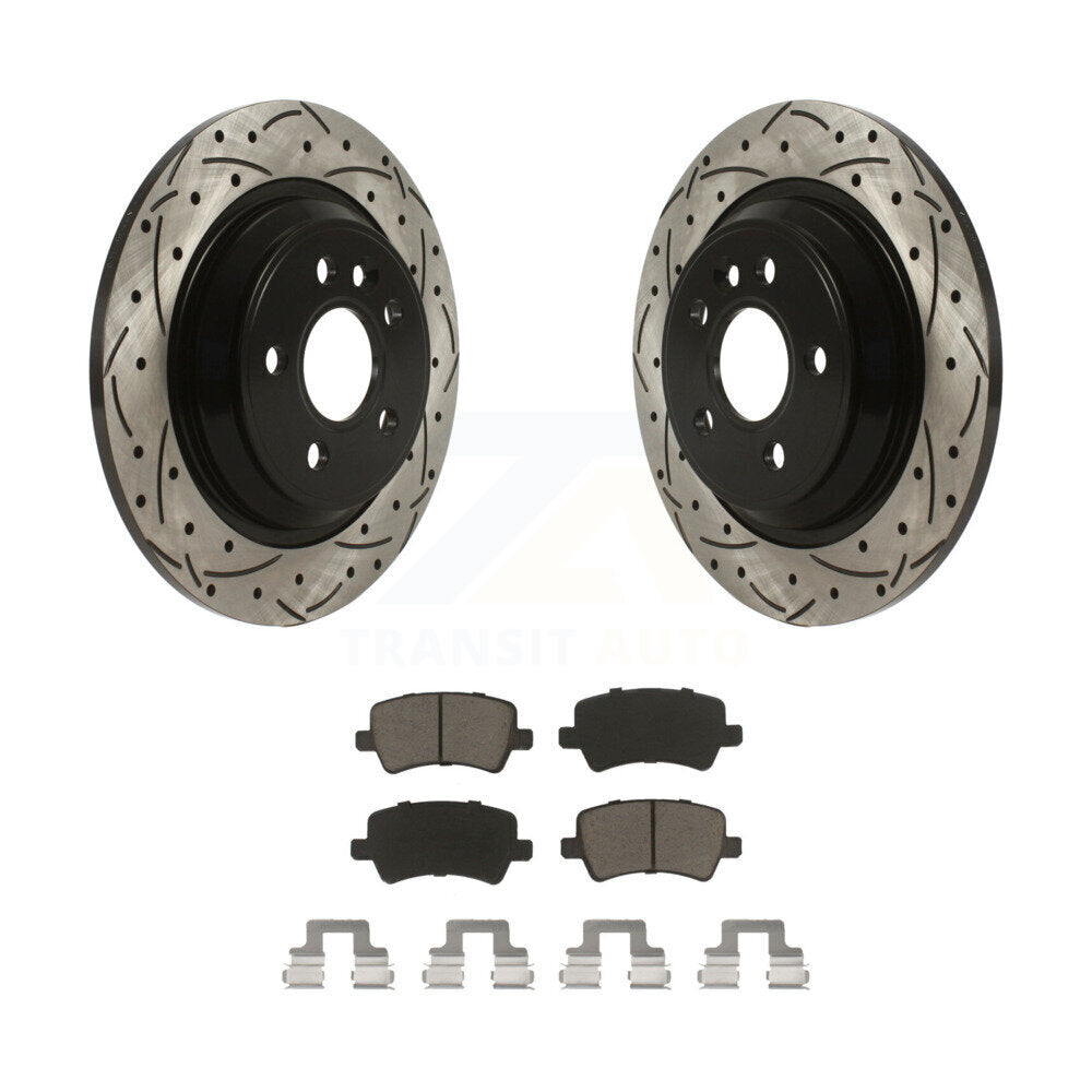Kit de plaquettes en céramique pour Rotor de frein, fente de perçage arrière, pour Volvo XC70 S60 V60 S80 Cross V7