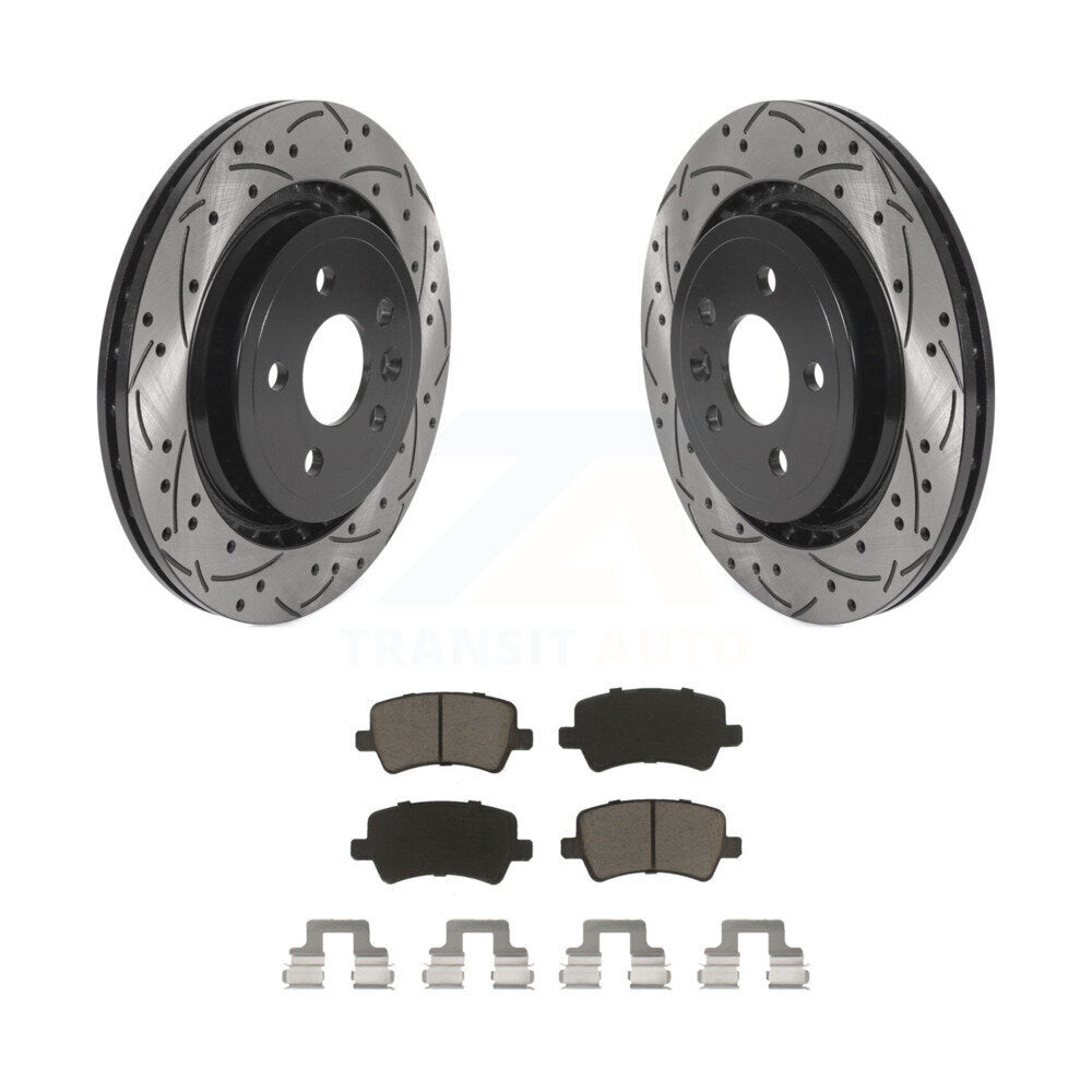 Kit de plaquettes en céramique pour Rotors de frein à disque, fente de perçage arrière, pour Volvo XC70 S60 V60 S80 V7