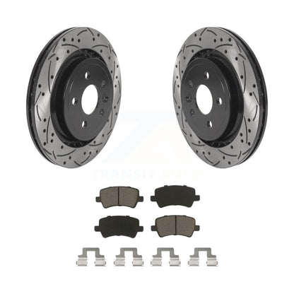 Kit de plaquettes en céramique pour Rotors de frein à disque, fente de perçage arrière, pour Volvo XC70 S60 V60 S80 V7