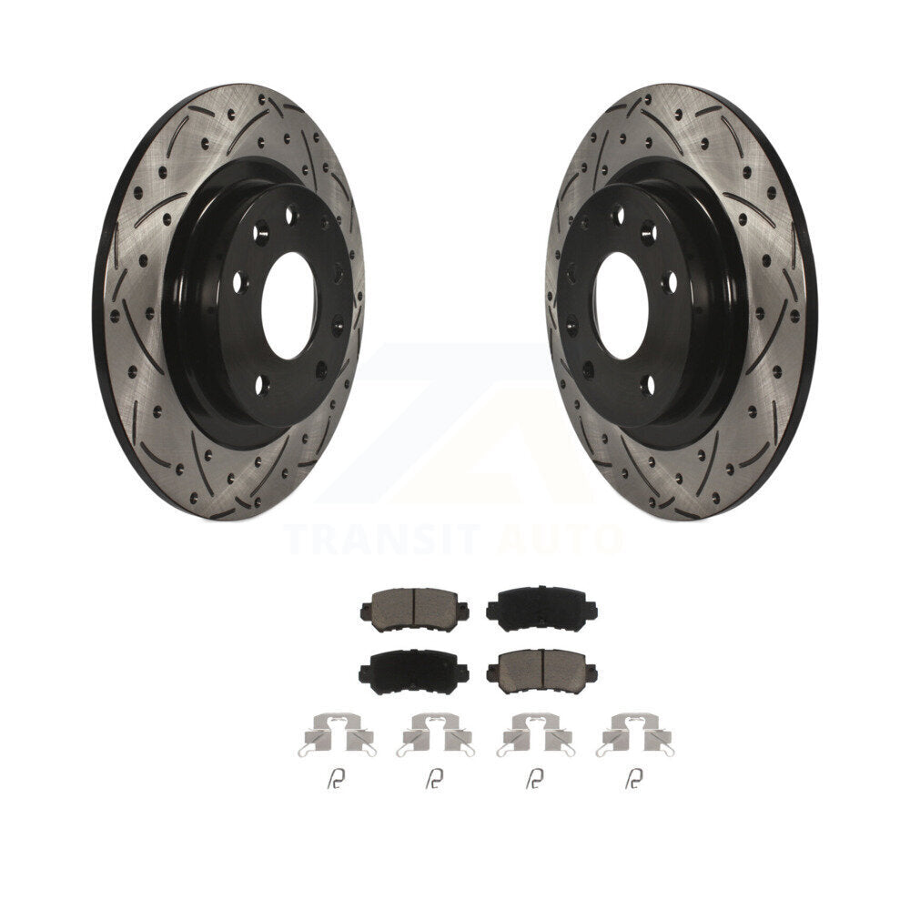 Kit de plaquettes en céramique pour Rotor de frein à disque, fente de perçage arrière, pour Mazda CX-2016 – 2018