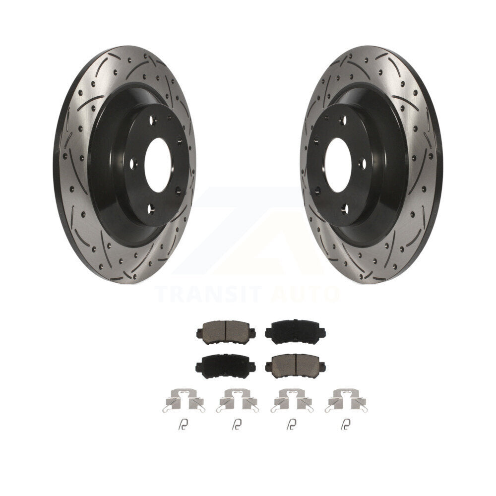 Kit de plaquettes en céramique pour Rotor de frein à disque, fente de perçage arrière, pour Mazda CX-2013 – 2015