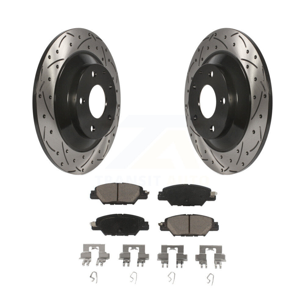 Kit de plaquettes en céramique pour Rotor de frein à disque, fente de perçage arrière, pour Mazda CX-2016 – 2024