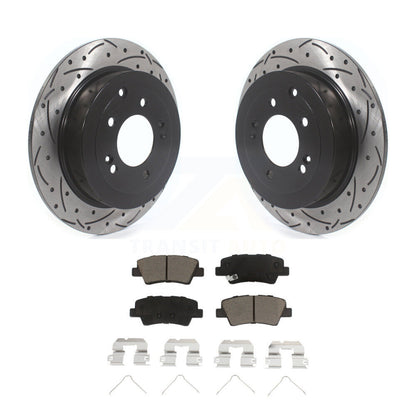 Kit de plaquettes en céramique pour Rotor de frein à disque, fente de perçage arrière, pour Hyundai Tucson Kia Sportag