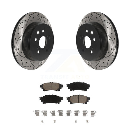 Kit de plaquettes de frein en céramique, Rotors de frein à fente arrière percés pour Lexus IS300 IS350 GS350 RC35