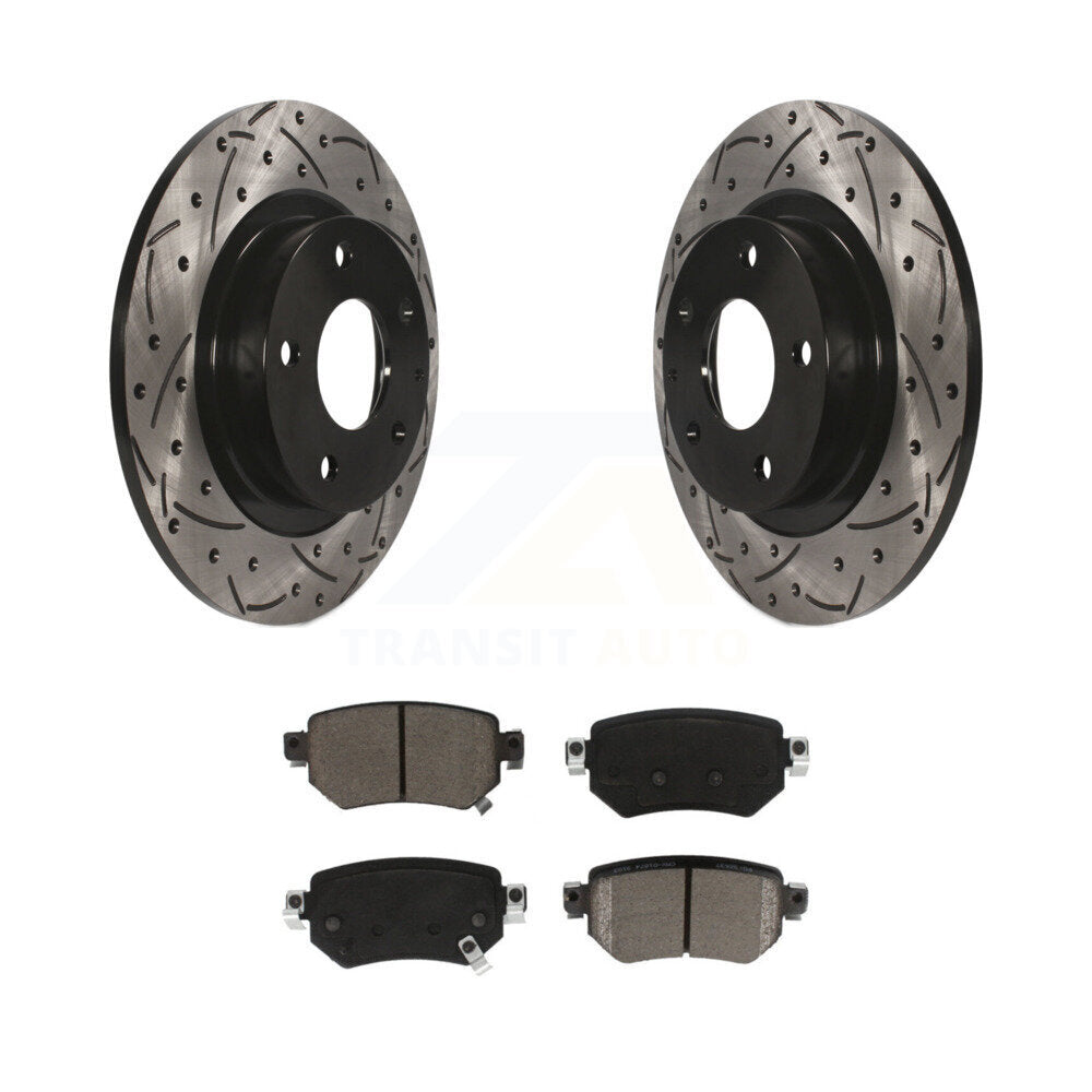 Kit de plaquettes de frein à disque en céramique, avec revêtement arrière et fente percée, pour Mazda 2016 – 2021