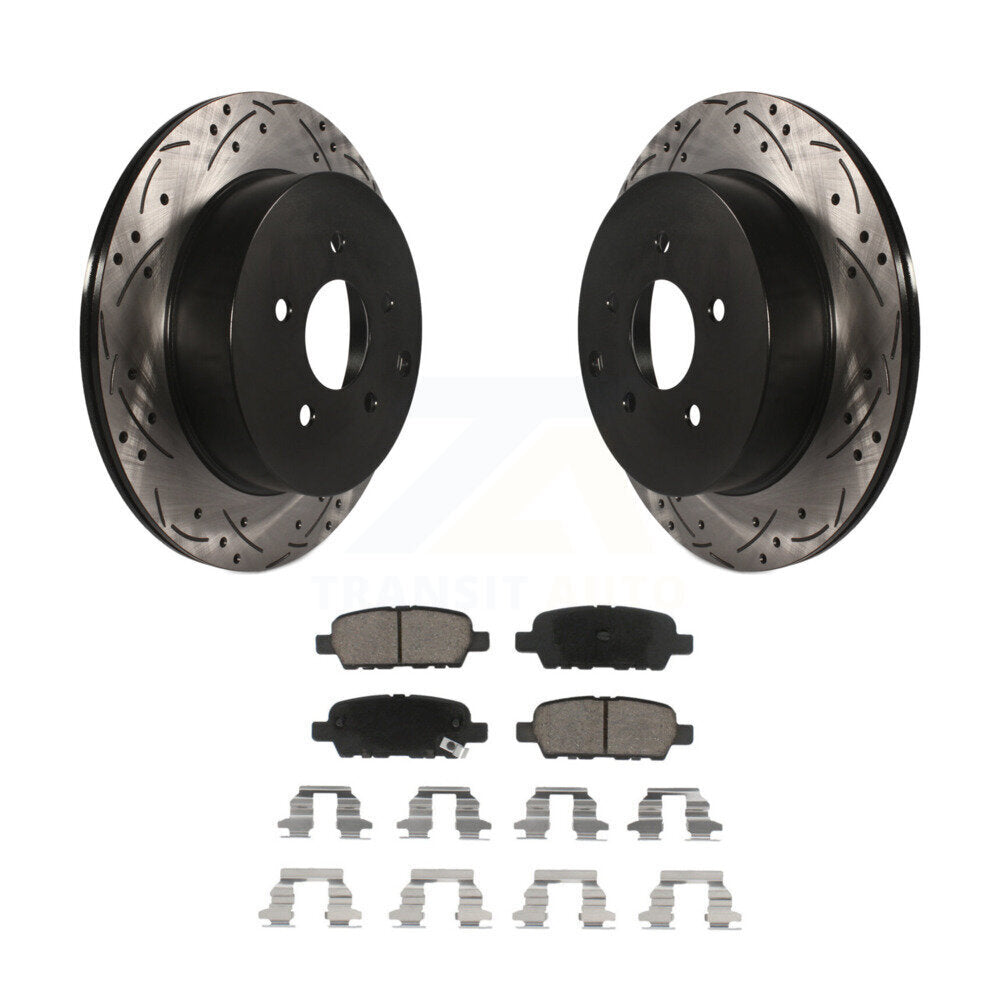 Kit de plaquettes de frein en céramique, fente de perçage arrière, Rotors, pour Nissan Murano INFINITI QX60 Q5