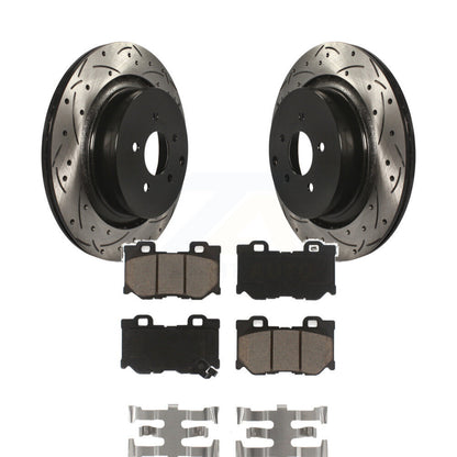 Kit de plaquettes en céramique pour Rotor de frein à fente arrière, pour INFINITI Q50 Q60 M37 FX50 QX7