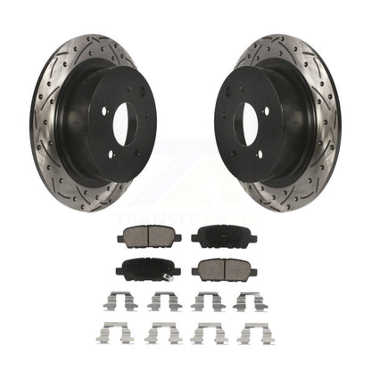 Kit de plaquettes en céramique pour Rotor de frein, fente de perçage arrière, pour Nissan Sentra Altima Juke Maxim