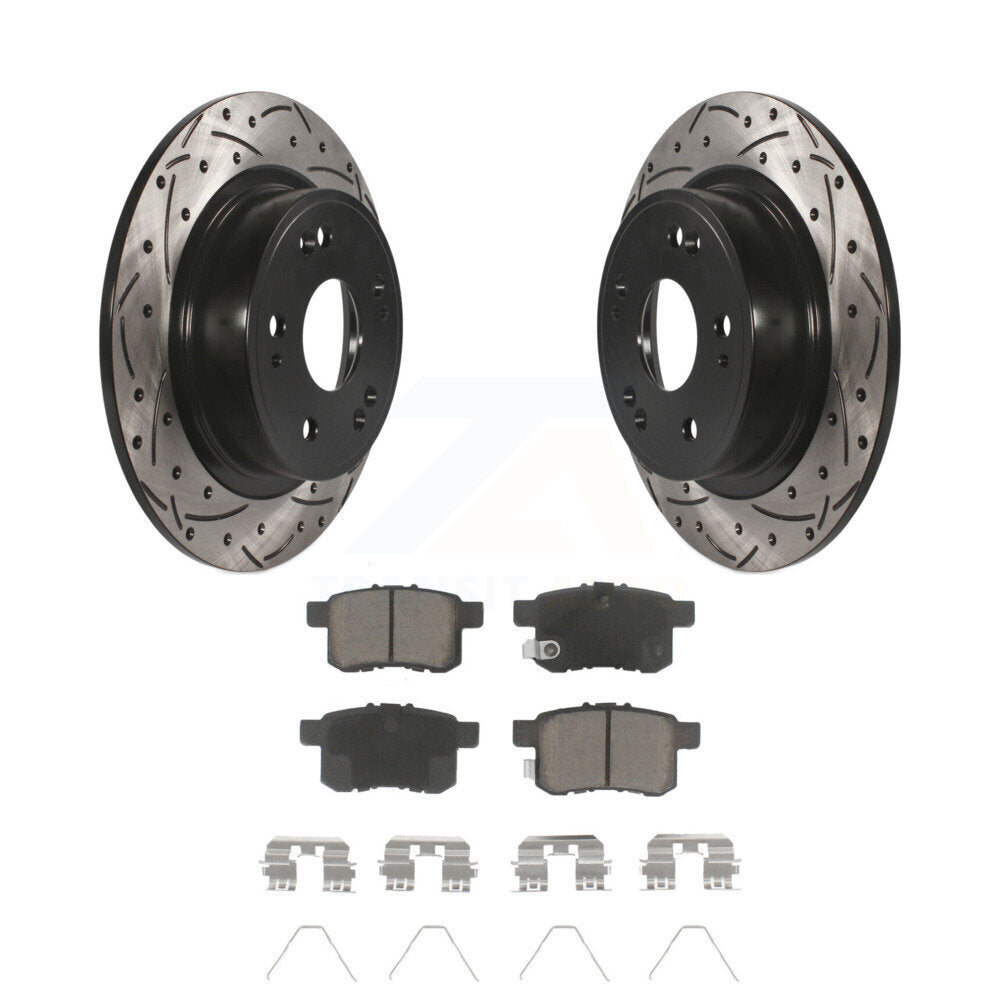 Kit de plaquettes en céramique pour Rotor de frein à disque, fente de perçage pour manteau arrière, pour Honda Accord Acura TS