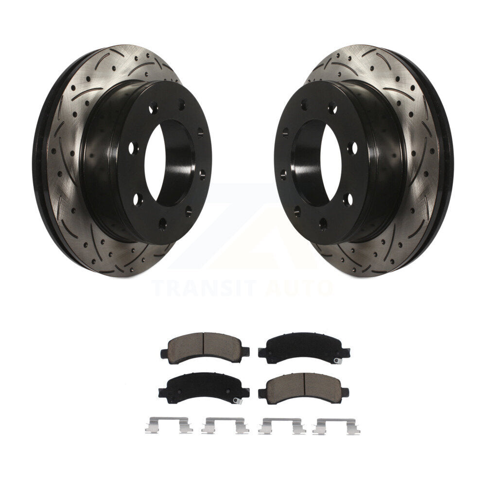 Kit de plaquettes en céramique pour Rotor de frein à fente arrière, pour GMC Chevrolet Savana 3500 250