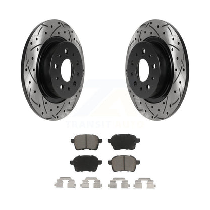 Kit de plaquettes en céramique pour rotors de frein à disque, fente de perçage arrière, pour Fiat 500 2014 – 2020